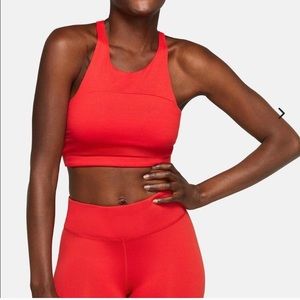Outdoor Voices Move Free Crop Top In Scarlet